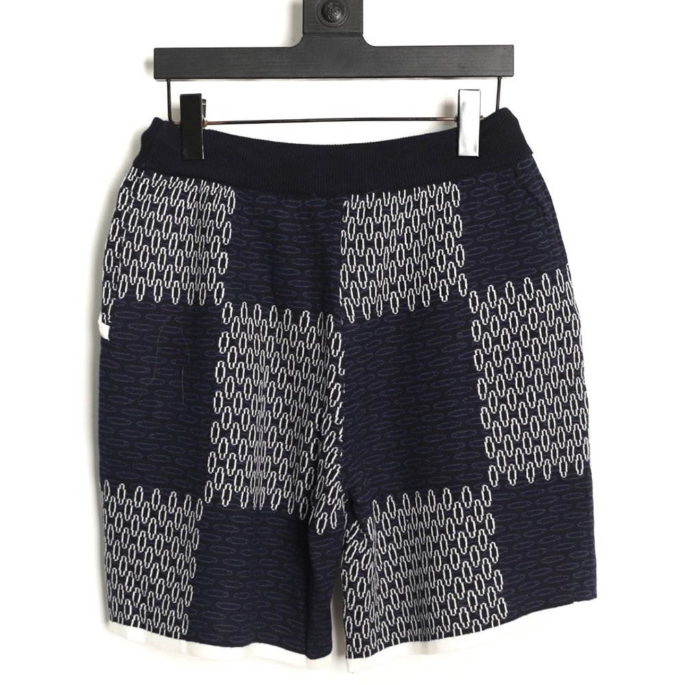 Louis Vuitton Damier Jacquard Knit Shorts,Louis Vuitton