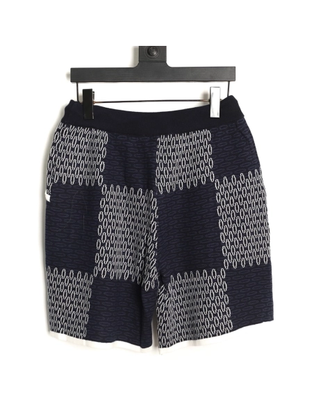 Louis Vuitton Damier Jacquard Knit Shorts,Louis Vuitton
