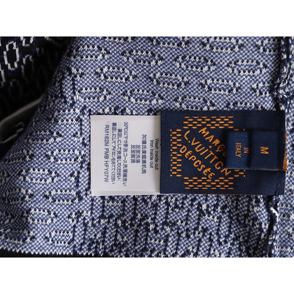 Louis Vuitton Damier Jacquard Knit Short-Sleeve Cardigan,Louis Vuitton