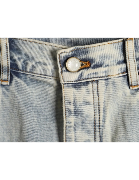 Louis Vuitton embroidered pocket logo denim shorts,Louis Vuitton