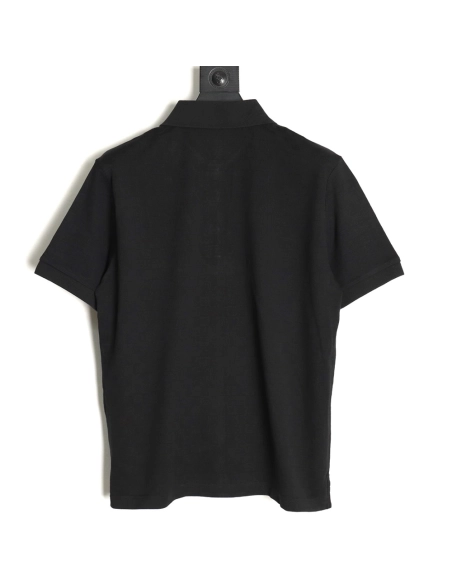 Louis Vuitton Pearl Button Checkered Embroidered Short-Sleeve Polo Shirt TSK1,Louis Vuitton