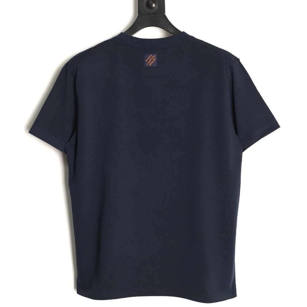 Louis Vuitton Appliqu¨¦ Embroidered Short-Sleeve T-Shirt,Louis Vuitton
