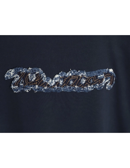 Louis Vuitton Appliqu¨¦ Embroidered Short-Sleeve T-Shirt,Louis Vuitton