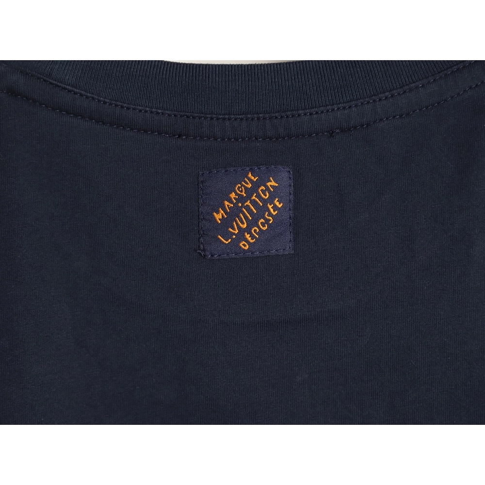 Louis Vuitton Appliqu¨¦ Embroidered Short-Sleeve T-Shirt,Louis Vuitton
