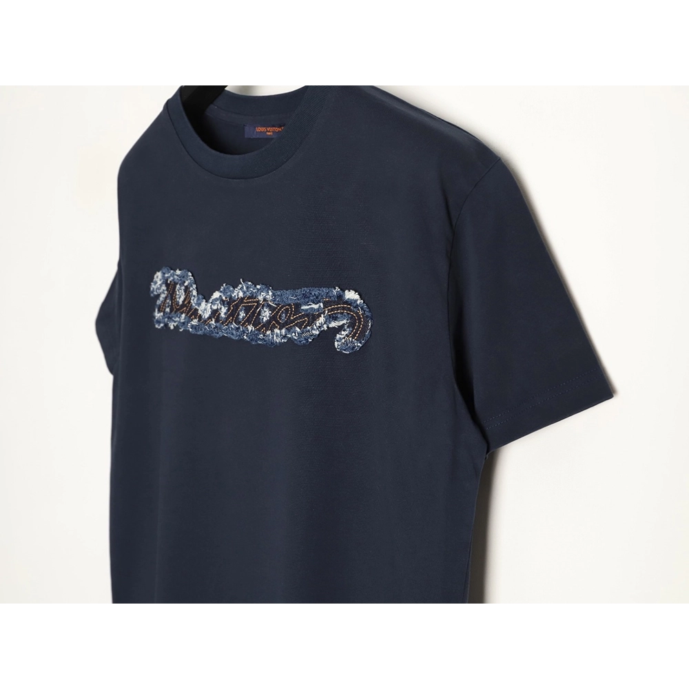 Louis Vuitton Appliqu¨¦ Embroidered Short-Sleeve T-Shirt,Louis Vuitton