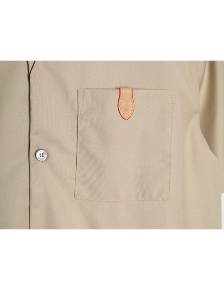 Louis Vuitton leather label short-sleeved shirt,Louis Vuitton