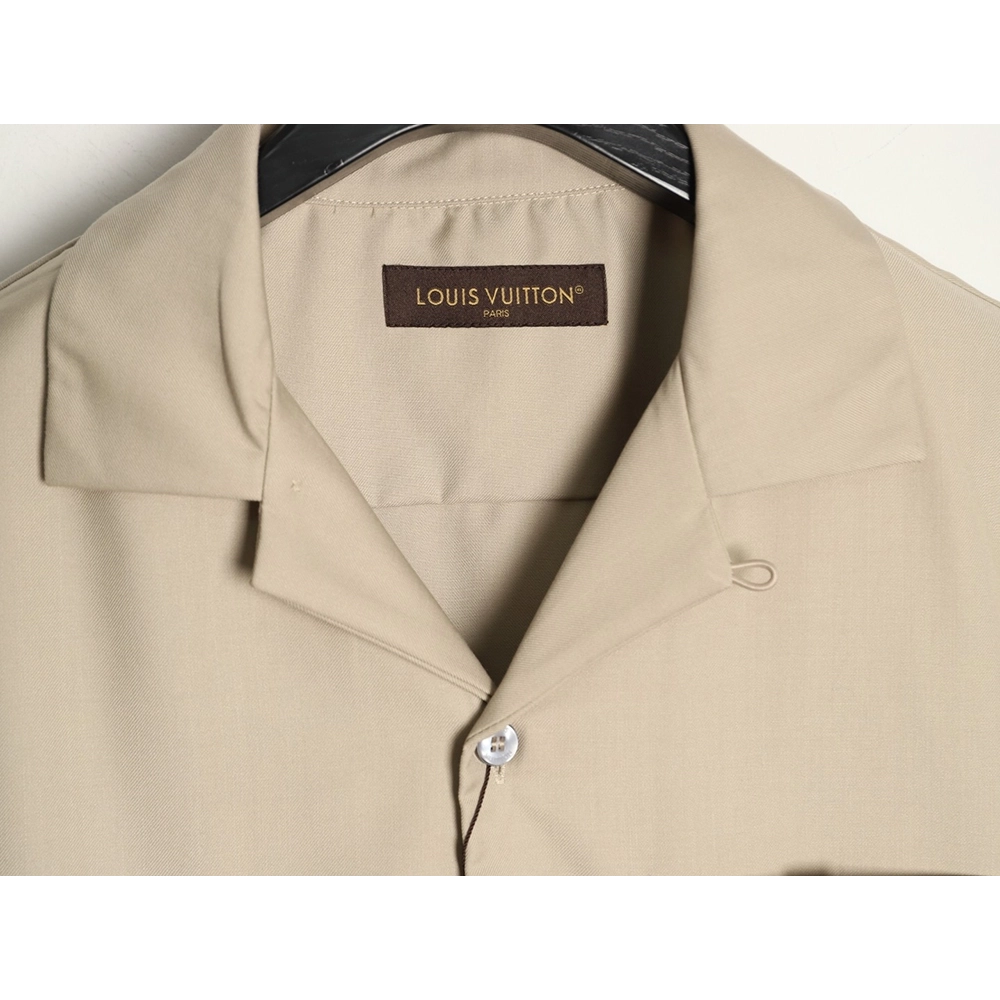 Louis Vuitton leather label short-sleeved shirt,Louis Vuitton