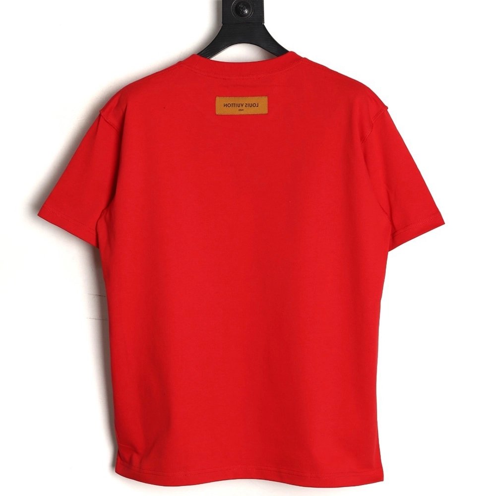 Louis Vuitton Tricolor Embossed Logo Short-Sleeve T-Shirt,Louis Vuitton