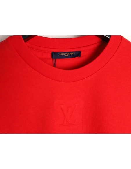 Louis Vuitton Tricolor Embossed Logo Short-Sleeve T-Shirt,Louis Vuitton