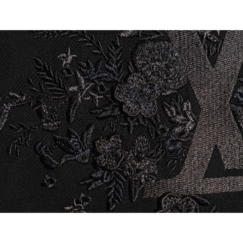 Louis Vuitton Bouquet Embroidery Short-Sleeve T-Shirt,Louis Vuitton