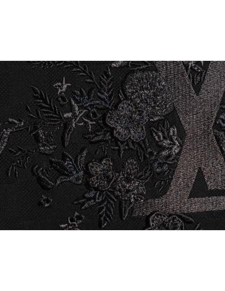 Louis Vuitton Bouquet Embroidery Short-Sleeve T-Shirt,Louis Vuitton