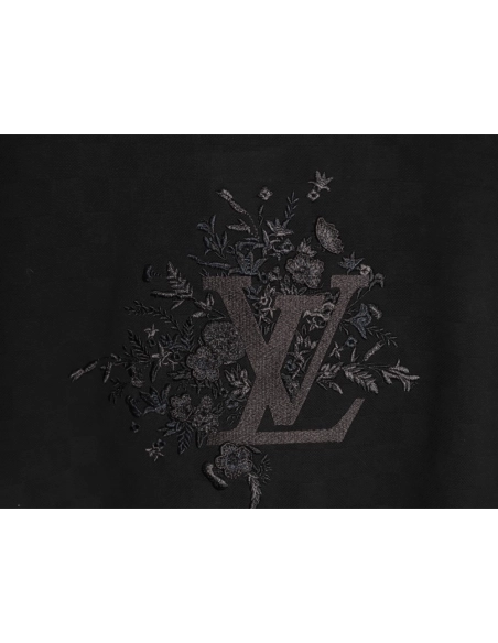 Louis Vuitton Bouquet Embroidery Short-Sleeve T-Shirt,Louis Vuitton