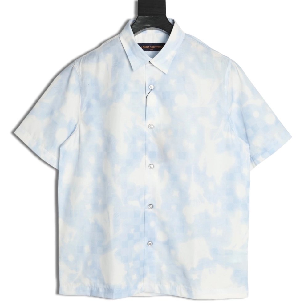 Louis Vuitton Overprinted Logo Short-Sleeve Shirt,Louis Vuitton
