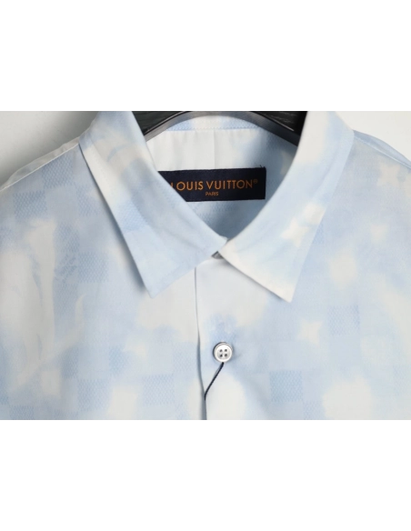 Louis Vuitton Overprinted Logo Short-Sleeve Shirt,Louis Vuitton