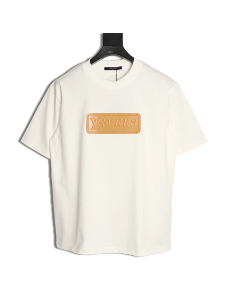 Louis Vuitton Chest Leather Patch Short-Sleeve T-Shirt,Louis Vuitton