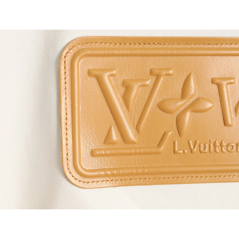 Louis Vuitton Chest Leather Patch Short-Sleeve T-Shirt,Louis Vuitton