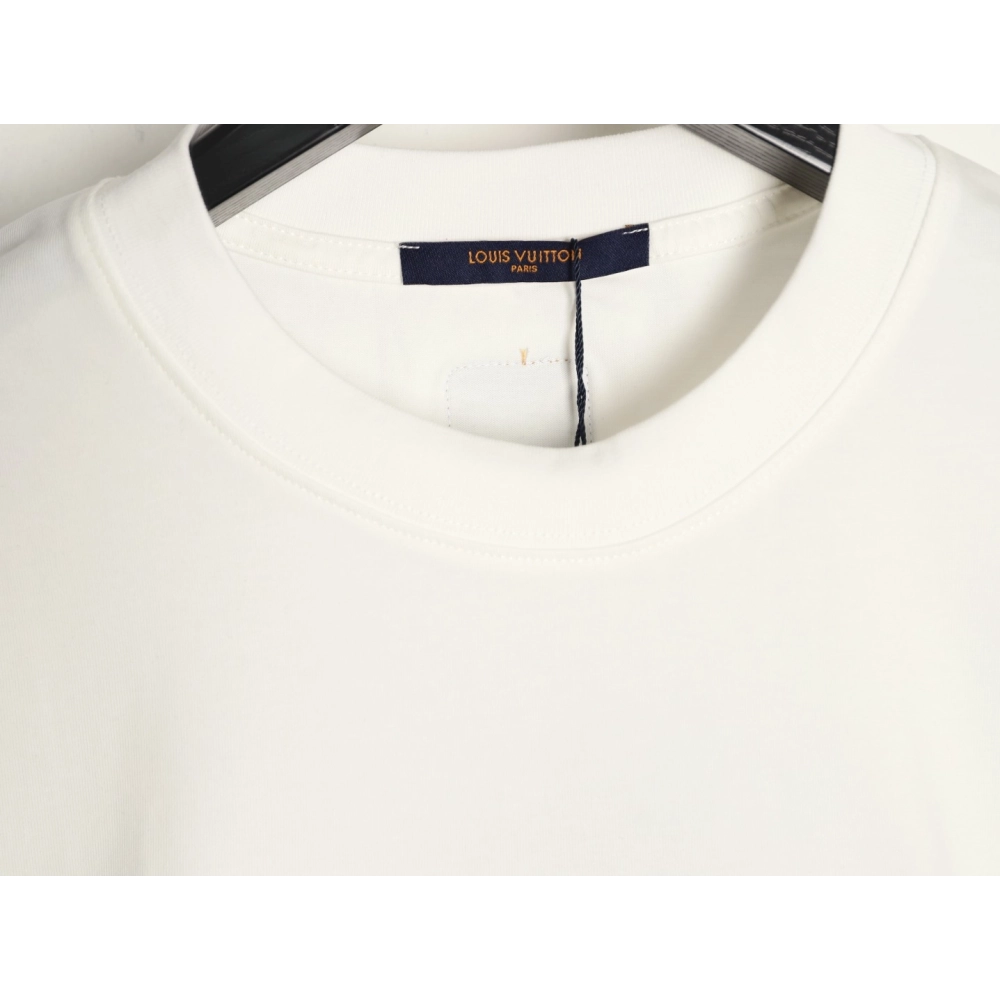 Louis Vuitton Chest Leather Patch Short-Sleeve T-Shirt,Louis Vuitton