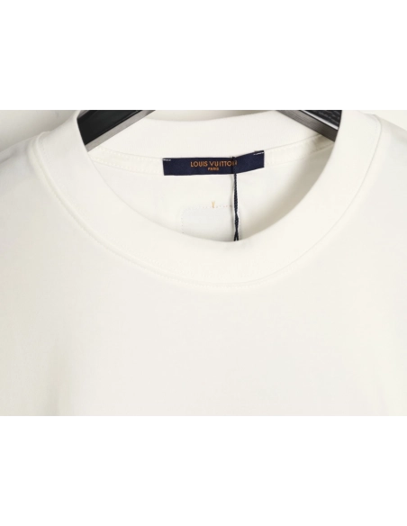 Louis Vuitton Chest Leather Patch Short-Sleeve T-Shirt,Louis Vuitton