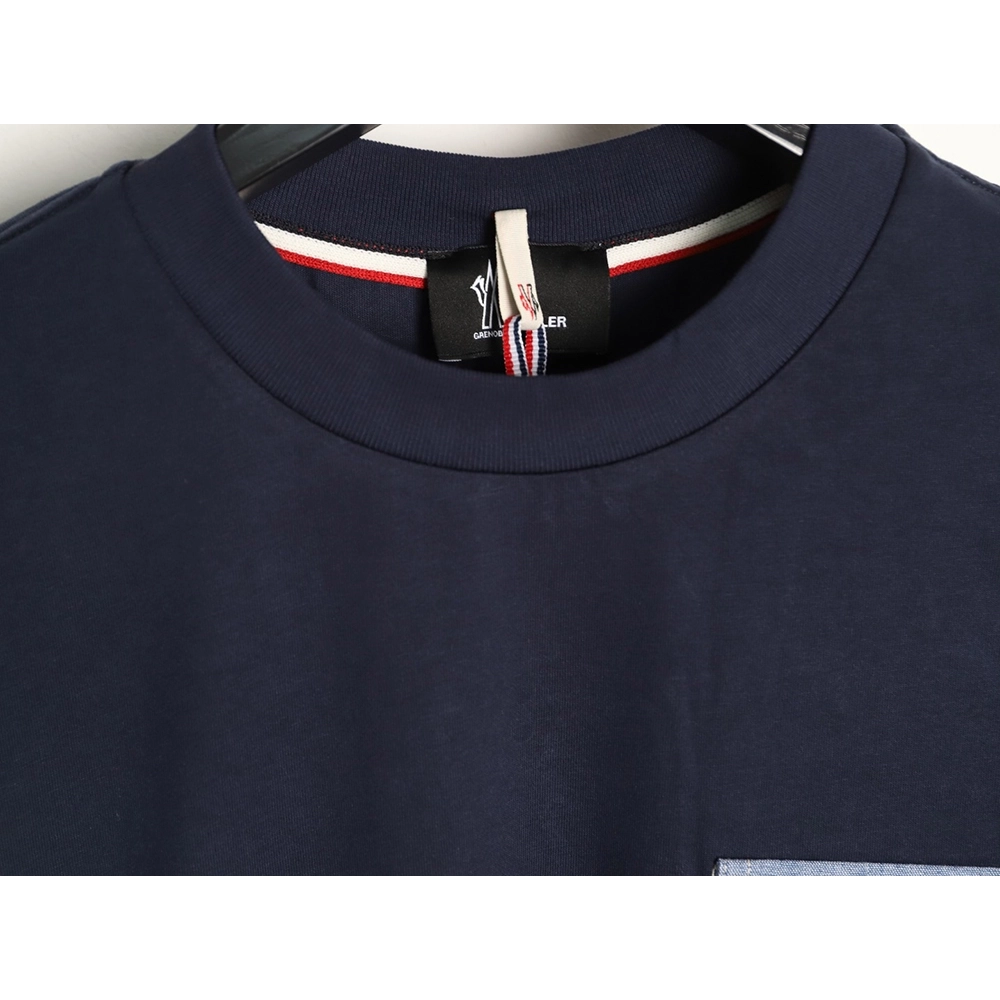 Moncler patch hook logo pocket short-sleeved T-shirt TSK1,Moncler