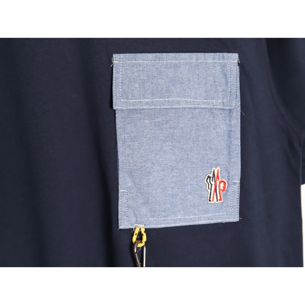 Moncler patch hook logo pocket short-sleeved T-shirt TSK1,Moncler