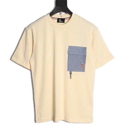 Moncler patch hook logo pocket short-sleeved T-shirt,Moncler
