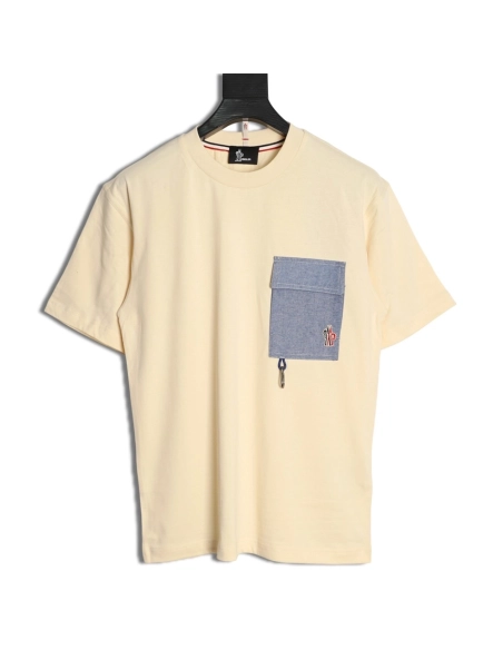Moncler patch hook logo pocket short-sleeved T-shirt,Moncler