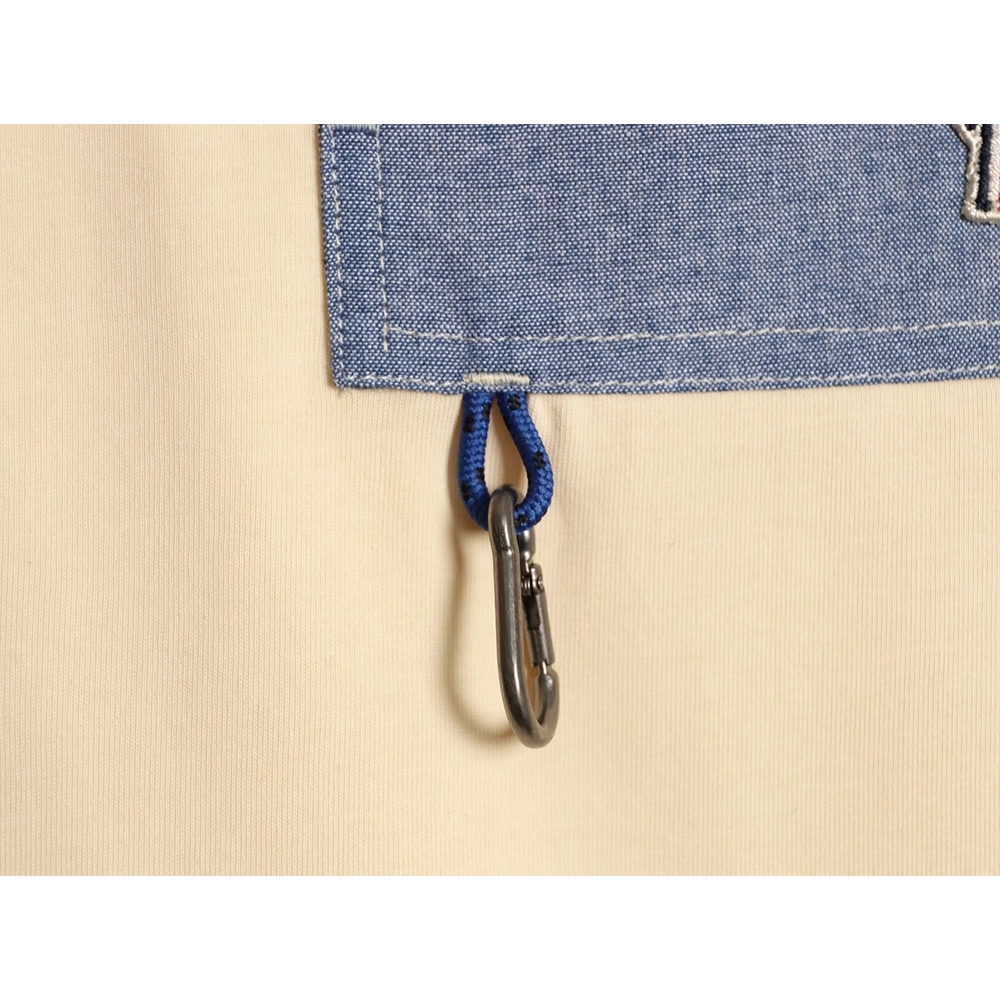 Moncler patch hook logo pocket short-sleeved T-shirt,Moncler