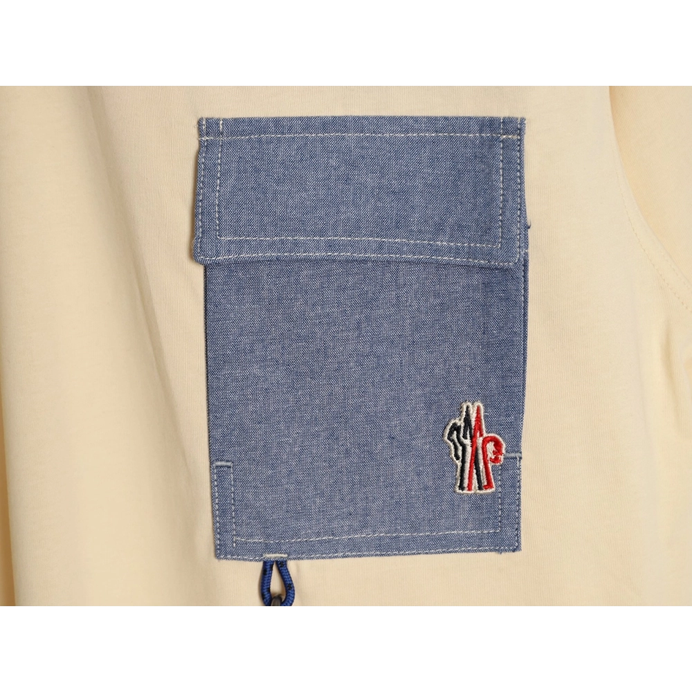 Moncler patch hook logo pocket short-sleeved T-shirt,Moncler