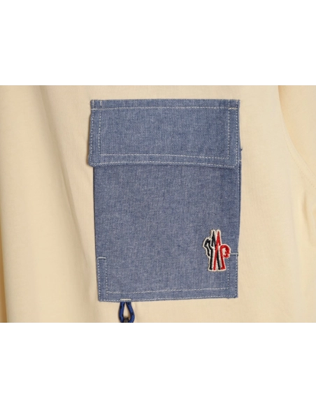 Moncler patch hook logo pocket short-sleeved T-shirt,Moncler