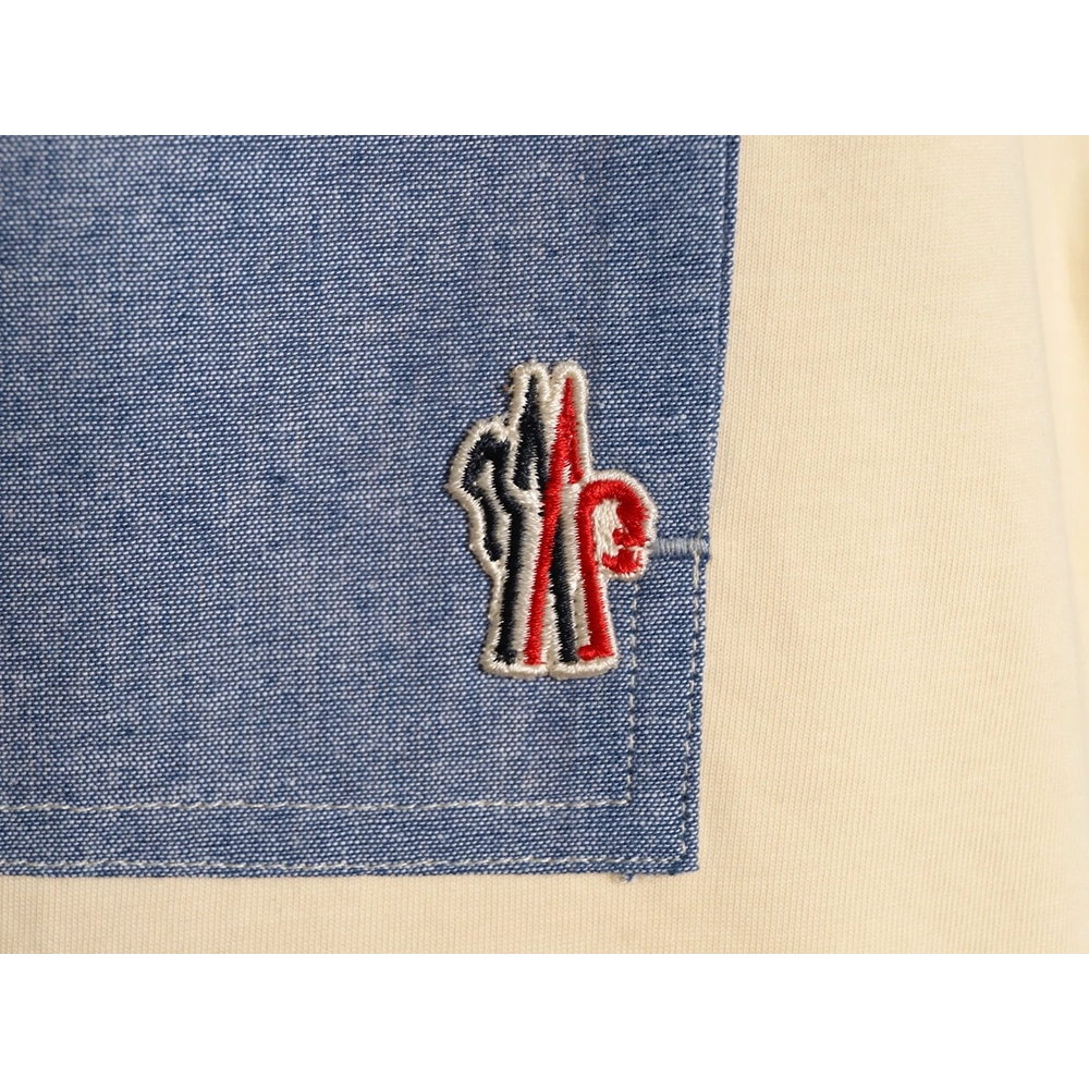 Moncler patch hook logo pocket short-sleeved T-shirt,Moncler