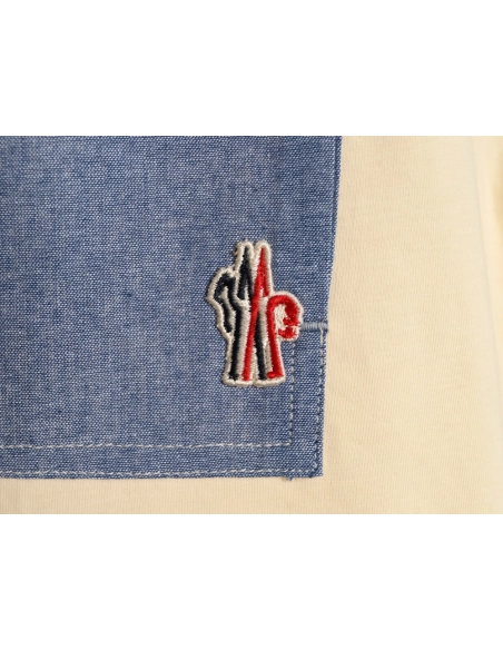 Moncler patch hook logo pocket short-sleeved T-shirt,Moncler