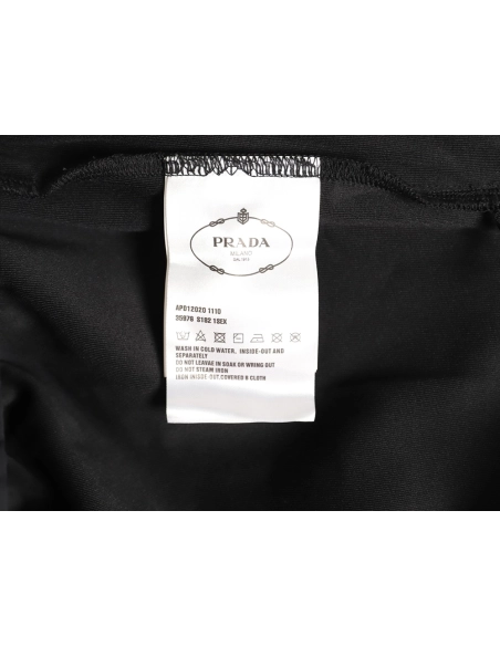 Prada slanted triangle pocket zipper shorts,Prada
