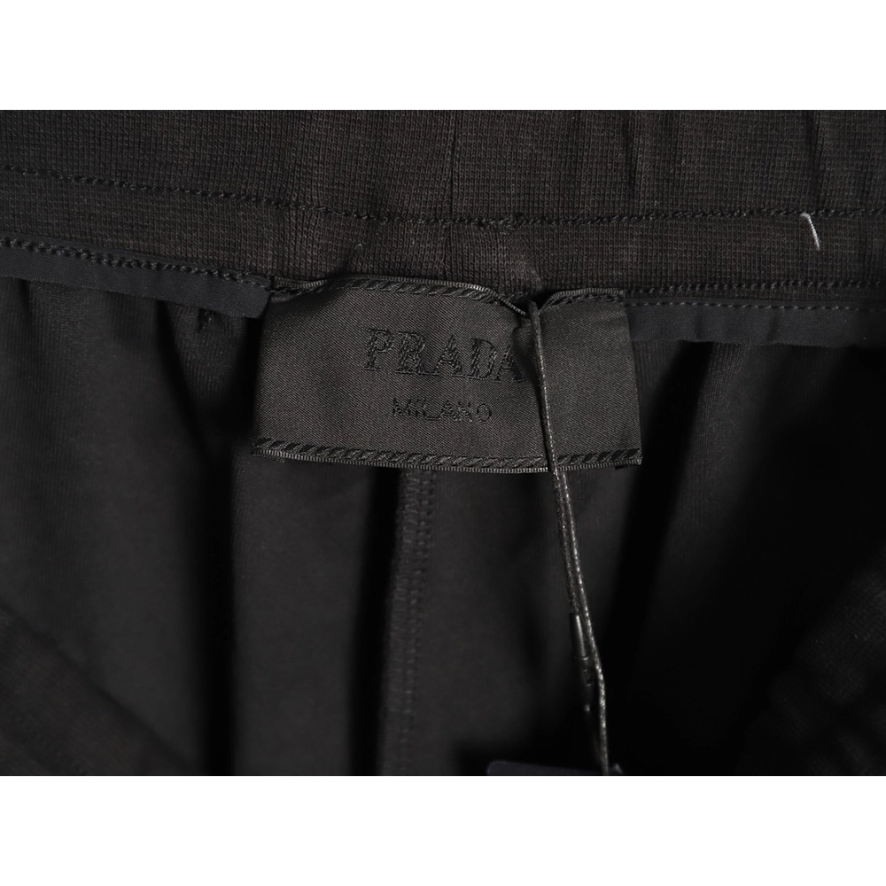 Prada slanted triangle pocket zipper shorts,Prada