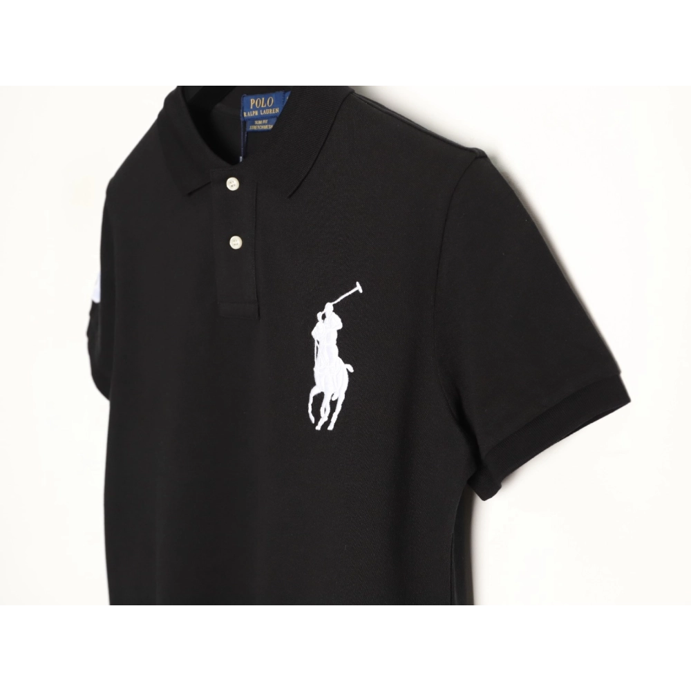 Ralph Lauren Tricolor Big Pony Embroidered Short-Sleeve Polo Shirt TSK2,Ralph Lauren