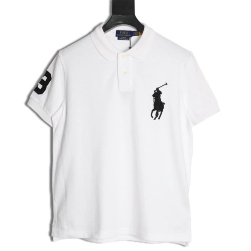 Ralph Lauren Tricolor Big Pony Embroidered Short-Sleeve Polo Shirt,Ralph Lauren