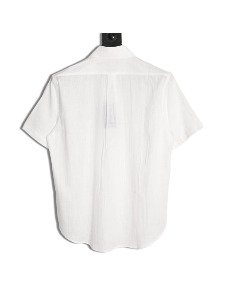 Ralph Lauren Embroidered Logo Linen Short-Sleeve Shirt,Ralph Lauren