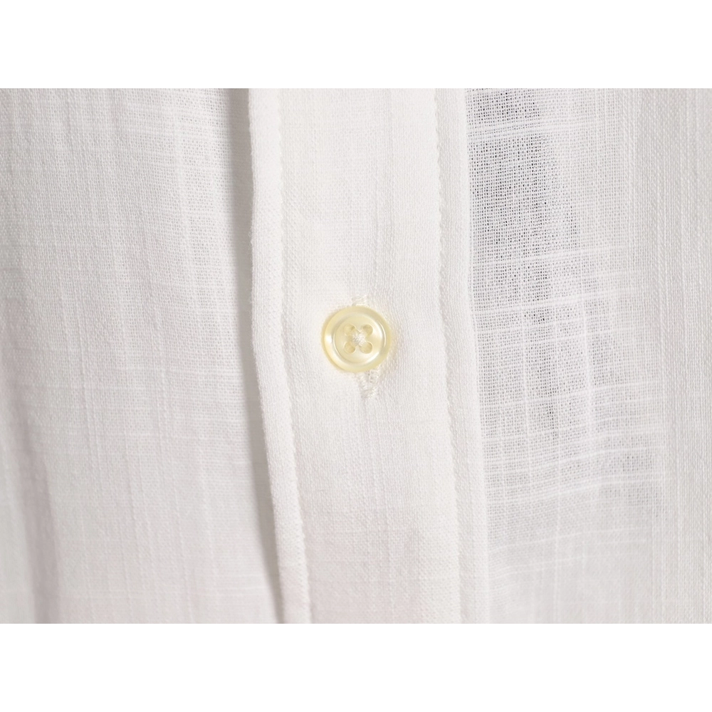 Ralph Lauren Embroidered Logo Linen Short-Sleeve Shirt,Ralph Lauren