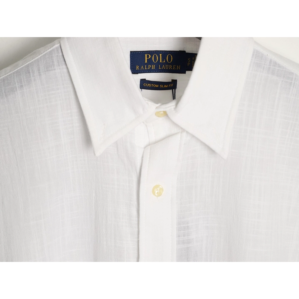 Ralph Lauren Embroidered Logo Linen Short-Sleeve Shirt,Ralph Lauren