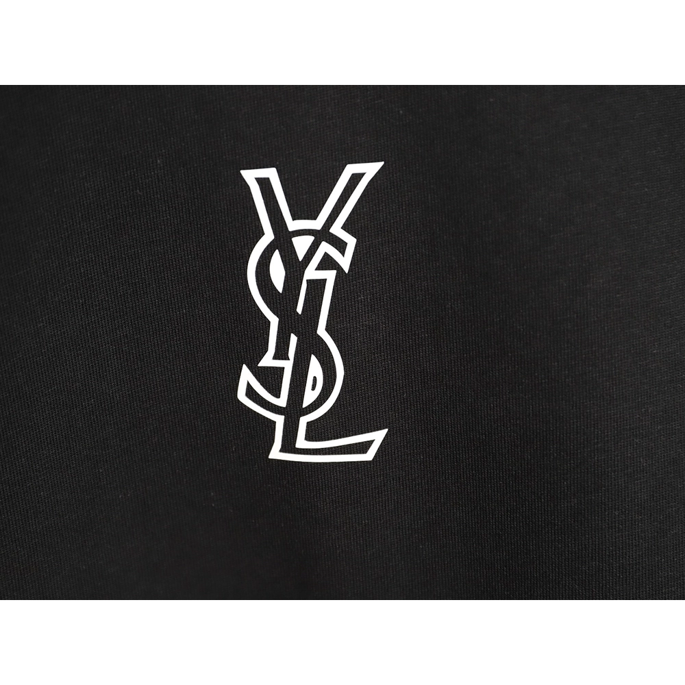 Saint Laurent silicone letter print short-sleeved T-shirt TSK1,Saint Laurent