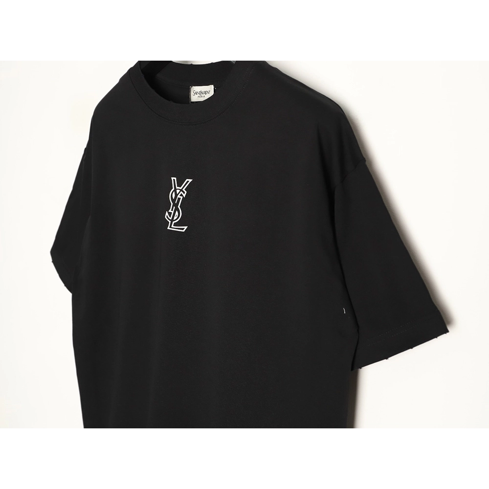Saint Laurent silicone letter print short-sleeved T-shirt TSK1,Saint Laurent