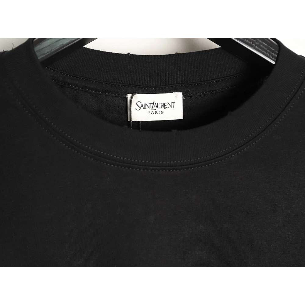 Saint Laurent silicone letter print short-sleeved T-shirt TSK1,Saint Laurent
