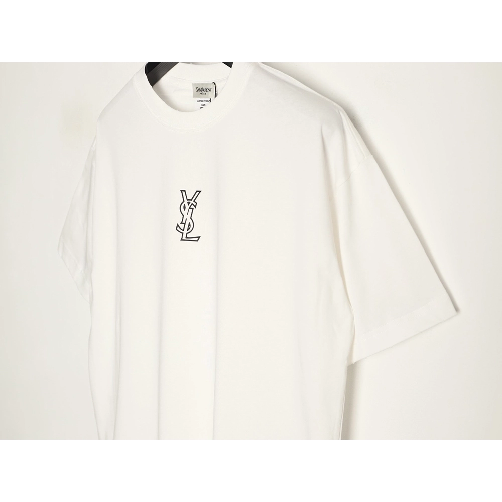 Saint Laurent silicone letter print short-sleeved T-shirt,Saint Laurent