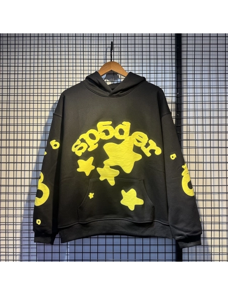 Sp5der Beluga Hoodie Onyx Yellow,Sp5der