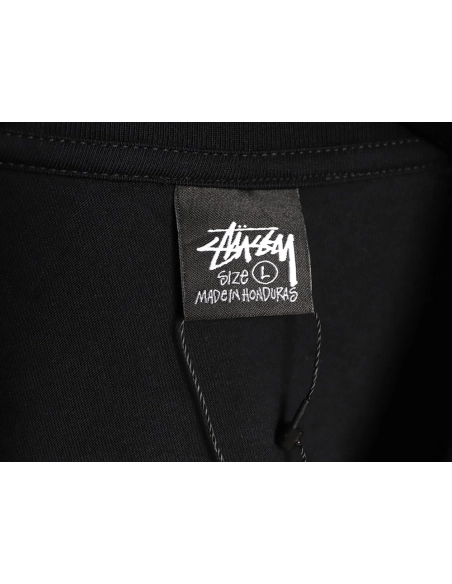 Stussy collaboration graffiti logo print crew neck short-sleeved T-shirt TSK1,Stussy