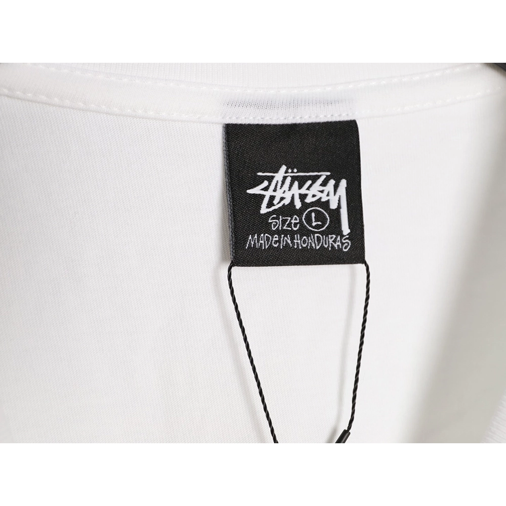 Stussy collaboration graffiti logo print crew neck short-sleeved T-shirt,Stussy