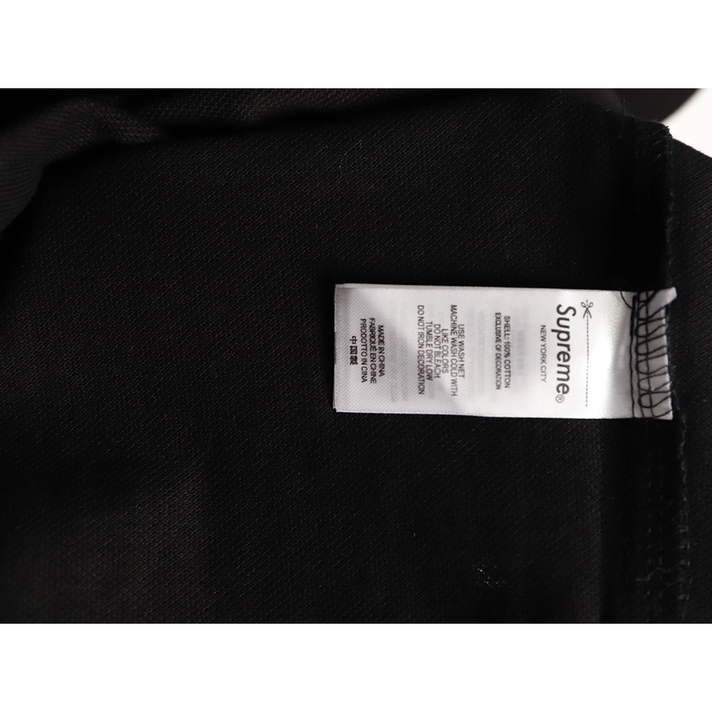 Supreme No. 7 Embroidered Cursive Pattern Short-Sleeve Polo Shirt TSK1,Supreme