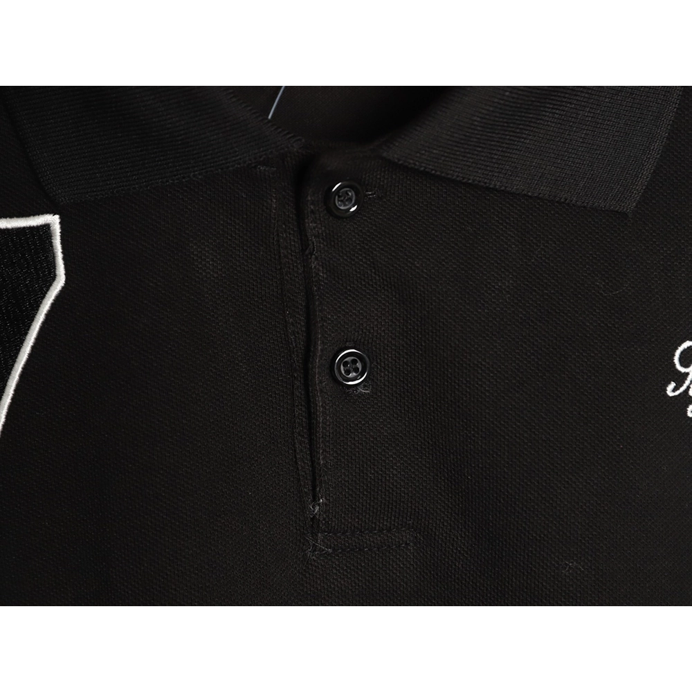 Supreme No. 7 Embroidered Cursive Pattern Short-Sleeve Polo Shirt TSK1,Supreme