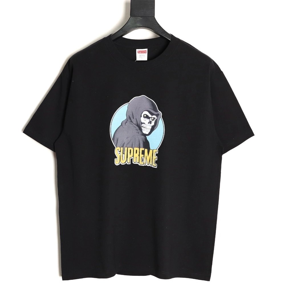 Supreme Death Print Crew Neck Short Sleeve T-Shirt,Supreme