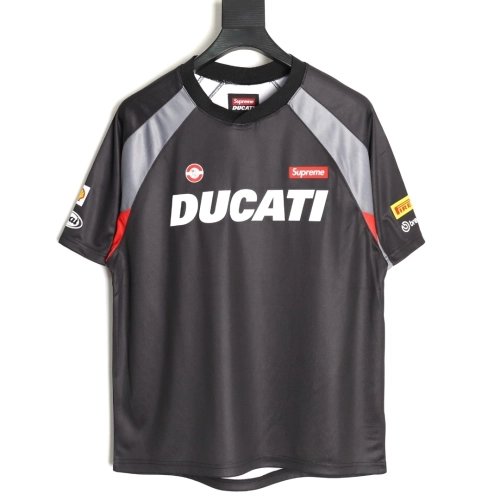 Supreme DUCATI Logo Lettering Short-Sleeve Jersey,Supreme