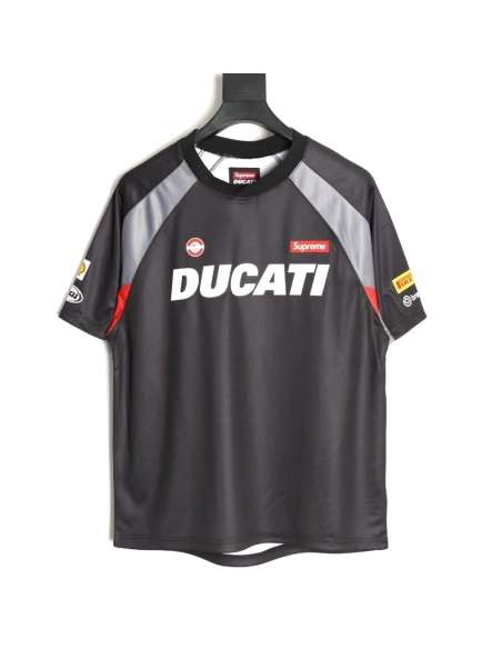 Supreme DUCATI Logo Lettering Short-Sleeve Jersey,Supreme